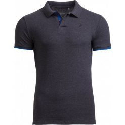 Koszulka polo męska TSM610 - ciemny szary melanż - Outhorn. Szare koszulki męskie Outhorn, na lato, m, melanż, z bawełny, polo. W wyprzedaży za 39,99 zł.