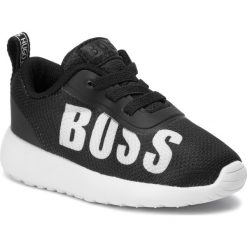 Sneakersy BOSS - J09F06 M Black 09B. Czarne trampki chłopięce Boss, bez wzorów, z tworzywa sztucznego, bez zapięcia. Za 349,00 zł.