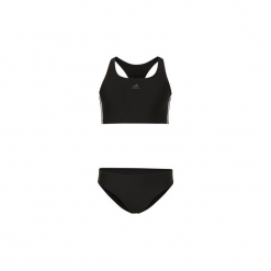 Kostium kąpielowy dwuczęściowy Dziecko adidas Bikini 3-Stripes. Czarne stroje dwuczęściowe dziewczęce marki Adidas. Za 129,00 zł.
