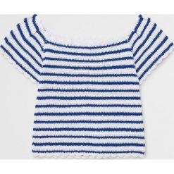 Mango Kids - T-shirt dziecięcy Betty 110-164 cm. Białe bluzki dziewczęce Mango Kids, bez wzorów, z bawełny, bez kołnierzyka, bez rękawów, bez kaptura. Za 79,90 zł.