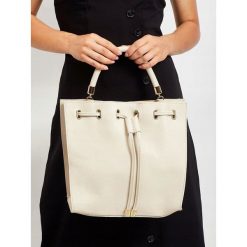 Torebka damska shopper bag skórzana Rovicky beżowa - Beż. Brązowe torby damskie na zakupy ROVICKY, z jeansu, eleganckie, duże. Za 285,99 zł.