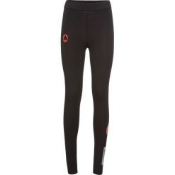 Legginsy we wzory: Legginsy z nadrukiem bonprix czarny z nadrukiem