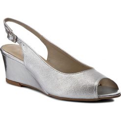 Sandały SERGIO BARDI - Elisabetta FS127299917JR 110. Szare klapki damskie marki Sergio Bardi, bez wzorów, ze skóry, bez obcasa, na koturnie. W wyprzedaży za 189,00 zł.