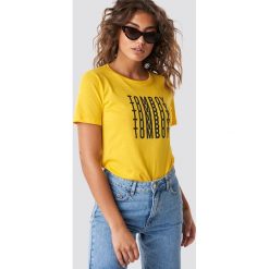 T-shirty damskie: Astrid Olsen x NA-KD T-shirt Tomboy - Yellow