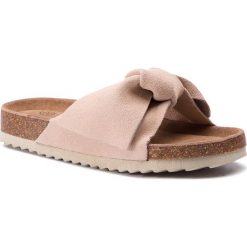 Klapki XTI - 56849 Nude. Brązowe klapki damskie Xti, z aplikacjami, ze skóry, bez obcasa. Za 129,00 zł.