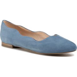 Baleriny CAPRICE - 9-24201-24 Blue Suede 818. Niebieskie baleriny damskie Caprice, bez wzorów, z zamszu, bez obcasa. Za 239,90 zł.