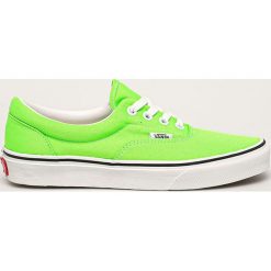Vans - Tenisówki. Zielone trampki i tenisówki damskie Vans, bez wzorów, z gumy, na sznurówki. W wyprzedaży za 269,90 zł.