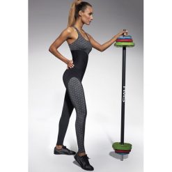 Damskie legginsy sportowe Escape. Szare spodnie damskie Basbleu, bez wzorów, ze skóry. Za 94,99 zł.