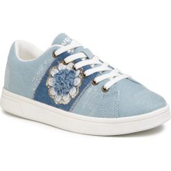 Sneakersy DESIGUAL - Cosmic Exotic Flower 20SSKD06 5006. Niebieskie półbuty damskie Desigual, z tworzywa sztucznego. W wyprzedaży za 279,00 zł.