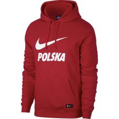 Bluzy męskie: Nike Bluza męska Polska Hoodie Core czerwona r. XXL (891719-608)