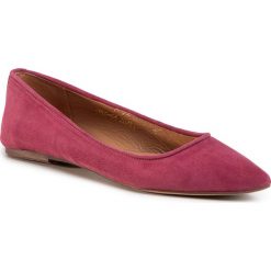 Baleriny R.POLAŃSKI - 0727 Bordo Zamsz. Czerwone baleriny damskie R.Polański, na co dzień, bez wzorów, ze skóry, bez obcasa, na płaskiej podeszwie, bez zapięcia. Za 239,00 zł.
