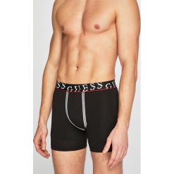 Guess Jeans - Bokserki. Różowe bokserki męskie marki Guess Jeans, z aplikacjami, z elastanu. W wyprzedaży za 119,90 zł.