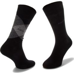 Zestaw 2 par wysokich skarpet unisex JOOP! - Socke Classic Argyle 900.011 Black 2000. Szare skarpetki damskie JOOP!, bez wzorów, z elastanu. Za 69,00 zł.