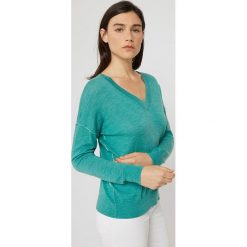Sweter w kolorze turkusowym. Niebieskie swetry damskie Rodier, z wełny, klasyczne. W wyprzedaży za 152,95 zł.