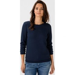 Tom Tailor Denim Bluza Niebieski. Niebieskie bluzy damskie TOM TAILOR DENIM, xl, bez wzorów, z elastanu, bez rękawów, bez kaptura. Za 140,95 zł.