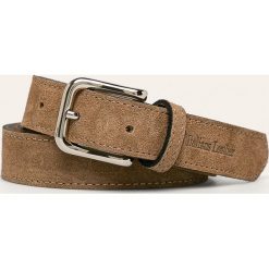 Answear - Pasek skórzany. Zielone paski damskie ANSWEAR, w paski, ze skóry. Za 59,90 zł.