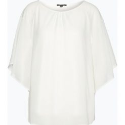 Comma - Bluzka damska, beżowy. Brązowe bluzki damskie marki comma, bez wzorów, z wiskozy, eleganckie, bez kołnierzyka, z krótkim rękawem. Za 259,95 zł.