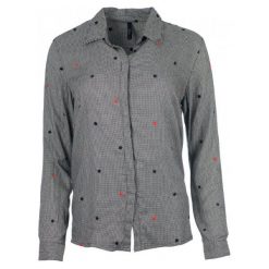 Pepe Jeans koszula damska Arizona, M, szara. Szare koszule damskie Pepe Jeans, m, bez wzorów, z jeansu, bez kołnierzyka, bez rękawów. W wyprzedaży za 169,00 zł.