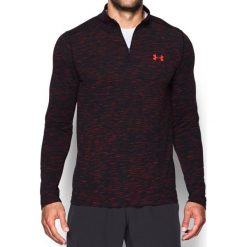 Bluzy męskie: Under Armour Bluza męska Threadborne Seamless 1/4 ZIP bordowo-czarna r. XL (1298911-963)