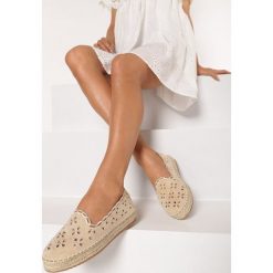 Beżowe Espadryle Aetherena. Brązowe espadryle damskie Born2be, bez wzorów, bez obcasa. W wyprzedaży za 54,99 zł.