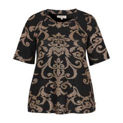 Zhenzi Elegancka bluzka Luna czarny kolor złota female czarny/żółty/pomarańczowy 58/60 (XXL). Żółte bluzki damskie Zhenzi, s, z dżerseju, eleganckie. W wyprzedaży za 139,00 zł.