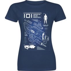 Bluzki, topy, tuniki: Ready Player One Rifle Profile Koszulka damska granatowy