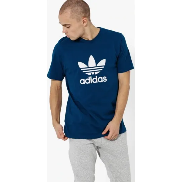 Adidas Koszulka Ss Trefoil Koszulka Adicolor , niebieski, rozmiar S. Niebieskie koszulki męskie Adidas, s, bez wzorów, z bawełny, klasyczne, z klasycznym kołnierzykiem, bez rękawów. W wyprzedaży za 99,99 zł.