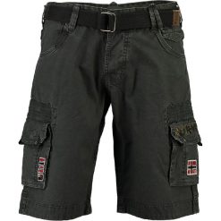 Bermudy "Panoplie" w kolorze czarnym. Czarne spodenki i szorty męskie Geographical Norway Men, s, w paski, z bawełny. W wyprzedaży za 119,95 zł.