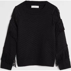 Mango Kids - Sweter Vivien 110-164 cm. Swetry dziewczęce Mango Kids, bez wzorów, z dzianiny, z okrągłym kołnierzem, bez rękawów, bez kaptura. Za 89,90 zł.