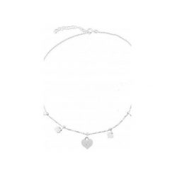 Naszyjniki damskie: Srebrny naszyjnik choker z serca