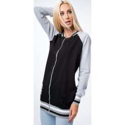 Czarna bejsbolówka 14020. Czarne bluzy damskie marki Fasardi, bez wzorów, bez rękawów, bez kaptura. Za 54,00 zł.
