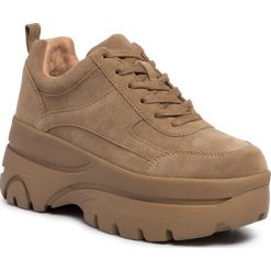Sneakersy STEVE MADDEN - Hansel SM11000729-03002-215 Tan Suede. Pomarańczowe półbuty damskie Steve Madden, ze skóry. W wyprzedaży za 439,00 zł.