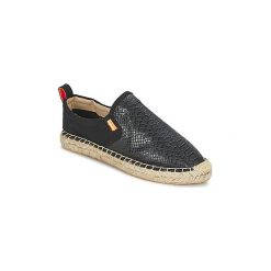 Espadryle Superdry ASHLEE ESPADRILLE. Czarne espadryle damskie Superdry, bez wzorów, bez obcasa. Za 127,20 zł.