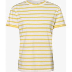 BOSS Casual - T-shirt damski z dodatkiem lnu – Tespring, żółty. Żółte t-shirty damskie BOSS Casual, s, bez wzorów, klasyczne, bez kołnierzyka. Za 249,95 zł.