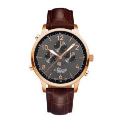 Zegarki męskie: Zegarek męski Atlantic Seaport Moon Phase 68550-44-45R