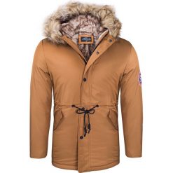Kurtka męska alaska z kapturem ruda Recea. Czerwone kurtki męskie Recea, na zimę, xl, bez wzorów, z futra, z kapturem. Za 219,90 zł.