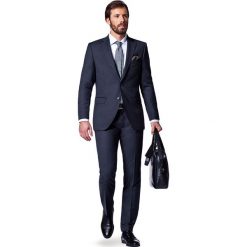 Marynarka Popielata Business Mix. Szare garnitury męskie marki LANCERTO, m, bez wzorów, biznesowe. W wyprzedaży za 599,90 zł.