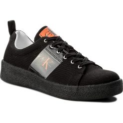 Sneakersy CALVIN KLEIN JEANS - Gerardo Twill S0528 Black. Czarne sneakersy męskie marki Calvin Klein Jeans, bez zapięcia. W wyprzedaży za 339,00 zł.