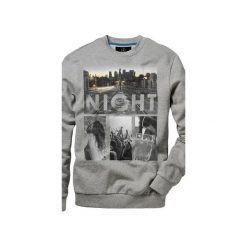 Bluza UNDERWORLD casual One Night. Szare bluzy damskie Underworld, xxl, z nadrukiem, z bawełny, casualowe, bez kołnierzyka, bez rękawów, bez kaptura. Za 119,99 zł.