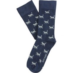 Skarpety cats granatowy 0001. Niebieskie skarpetki męskie Recman. Za 19,00 zł.
