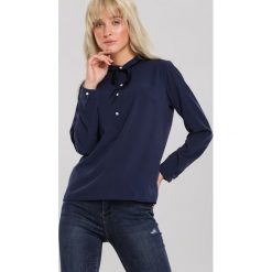 Granatowa Koszula Rocksberg. Niebieskie bluzki damskie Renee, eleganckie. Za 59,99 zł.