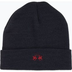 La Martina - Czapka męska, niebieski. Niebieskie czapki męskie marki La Martina, z haftami, z dzianiny, klasyczne. Za 79,95 zł.