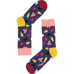 Skarpetki damskie: Granatowe Skarpetki Fall Happy Socks