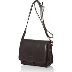 Torebki klasyczne damskie: Skórzana torebka w kolorze czarnym – 18,5 x 22,5 x 10 cm