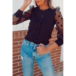Bluzka damska CHALANA. Czarne bluzki damskie Bluzka damska CHALANA, s, bez wzorów, bez rękawów, bez kaptura. W wyprzedaży za 69,00 zł.