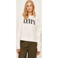 Levi's - Bluza. Białe bluzy damskie Levi's®, s, z aplikacjami, z bawełny, bez rękawów, bez kaptura. W wyprzedaży za 229,90 zł.