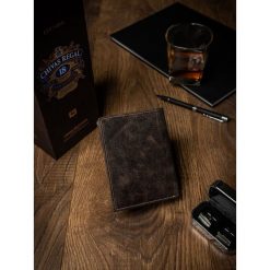 Portfel męski skórzany buffalo wild rm-03-baw. Pomarańczowe portfele męskie BUFFALO WILD, bez wzorów, ze skóry. Za 59,00 zł.