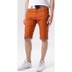 Camelowe Szorty Sheinoe. Brązowe spodenki i szorty męskie Born2be, xl, bez wzorów. W wyprzedaży za 59,99 zł.
