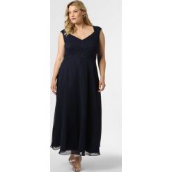 Swing Curve - Damska sukienka wieczorowa, niebieski. Niebieskie sukienki damskie Swing Curve, bez wzorów, z szyfonu, eleganckie, bez kołnierzyka, bez rękawów, maxi. Za 719,95 zł.