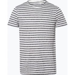 Review - T-shirt męski, niebieski. Niebieskie t-shirty męskie Review, m, w paski, eleganckie, bez kołnierzyka. Za 79,95 zł.